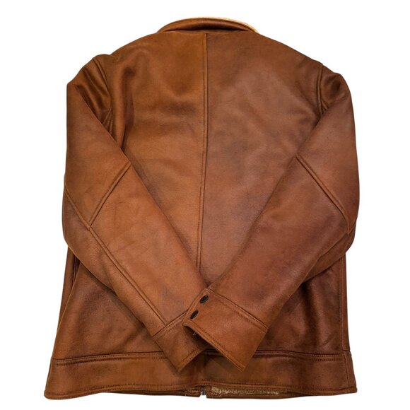 Like new! BUFFALO David Bitton Faux Leather Shearling Coat Size Large - Picture 3 of 13